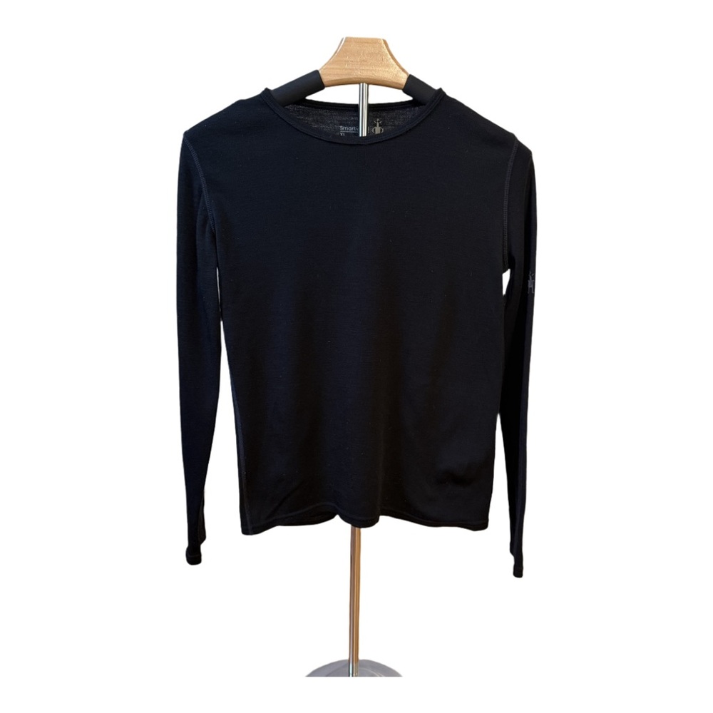 Smartwool Black Crew Neck Tee  Kids XL GUC